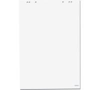 herlitz Bloc pour flipchart, 20 feuilles, blanc, 680 x 990 mm 80 g-qm, sans bois, avec microperforation, roulé - 5 pièces (10834133)