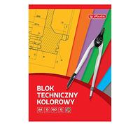 Herlitz Bloc technique A4, 10 feuilles, coloré