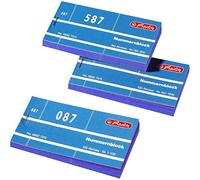 Herlitz Blocs numérotés 1-1000, 105 x 50 mm (20 × 100 démolitions, bleu)