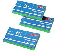 Herlitz Blocs numérotés 1-1000, numéro 1-1000, 10 x 100, feuilles détachées, vert