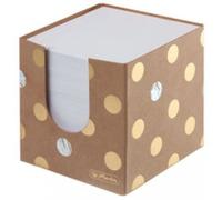 Herlitz Pure Glam Boîte à notes, 9 x 9 cm, 700 feuilles blanches, 1 pièce