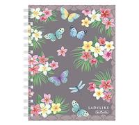 Herlitz Cahier à spirales A5 100 feuilles quadrillées Motif Ladylike Butterflies