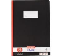 Herlitz Cahier d'école supérieure A4 ligné avec Marge Blanc