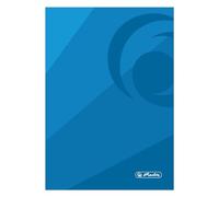 Herlitz® Carnet de notes A4 100 feuilles par ligne | Cahier de bureau | Couverture souple | Idéal pour les notes pour l'école et le travail du bureau | Bleu