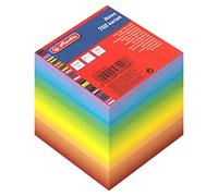 Herlitz Carnets Arc-en-ciel | 9x9cm | 700 feuilles | Pour le bureau de l'école à domicile | Coloré
