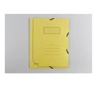 Herlitz Chemise à élastiques EasyOrga A4 Carton 3 rabats Jaune
