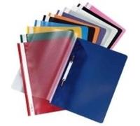Herlitz - chemise lamelle, a4, en film pp, bleu clair couverture avant transparente en pack de 10 pièces (10839413) Bleu G