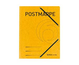 Herlitz Chemise porte-documents A4, 1 pièce, jaune avec élastique.