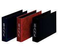 Herlitz Classeur banque DIN long, lot de 3 pièces, bordeau/noir/bleu