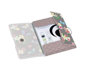 herlitz Classeur élastique en polypropylène Motif papillons Ladylike Format A4