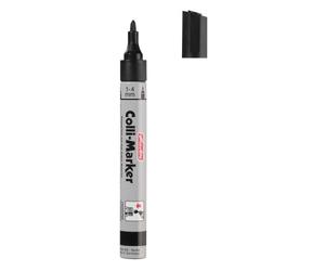 Herlitz Colli / 8665952 Marqueur permanent Pointe 1 / 4 mm Noir Lot de 5 (Import Allemagne)