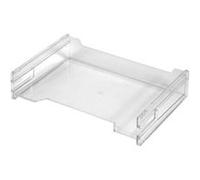 herlitz - Corbeille à courrier à l'italienne,transparent, plastique G