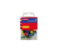 Herlitz Punaises de signalisation Boîte de 60 pièces 23 mm Couleurs assorties