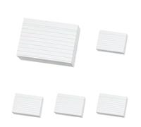 Herlitz fiches Bristol A8, ligné, Blanc, 200 piéces (Lot de 5)