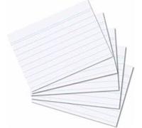 herlitz Fiches bristol, A8, ligné, blanc G