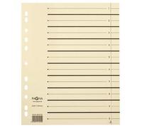 herlitz Intercalaires, A4, carton kraft, beige