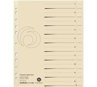 herlitz Intercalaires, A4 extra large, en carte lustrée G
