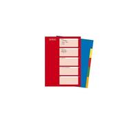 Herlitz Classeur à anneaux Format A4 Polypropylène 5 intercalaires avec index perforation Euro 1-20