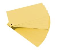 Intercalaires, pour format A4, carte lustrée, jaune