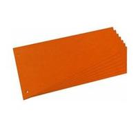 Herlitz Intercalaires trapézoïdaux A4 carte lustrée Orange