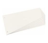 Intercalaires, trapézoidal, carte lustrée, blanc