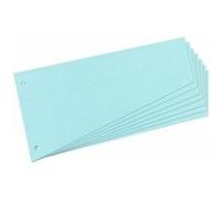Herlitz Intercalaires trapézoïdaux, carte lustrée, carton 190 g/m², 100 pièces, bleu