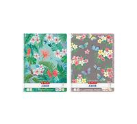 Herlitz Ladylike Cahier à spirale A4 80 feuilles linéature 28 2 motifs assortis