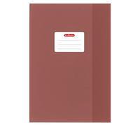 Herlitz Lot de 10 protège-cahiers A4 - Structure en raphia (marron, lot de 10) - A4