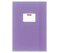 Herlitz Lot de 10 protège-cahiers format A4 / structure raphia (violet, lot de 10, format A4)