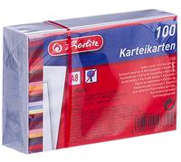 herlitz Lot de 100 cartes blanches A8, blanko