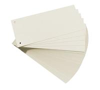 Intercalaires, pour format A4, carte lustrée, blanc