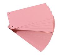 Herlitz Intercalaires pour format A4 – Carte lustrée Rose – Lot de 100
