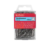 Herlitz Trombones en métal zingué 26 mm – Lot de 175