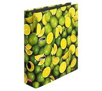 HERLITZ Lot de 3 Classeurs à levier maX.file A4 pélliculé Brillant motif Lemon