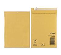 Herlitz Lot de 4 Enveloppes à bulles A/1 Brun