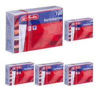 herlitz Lot de 500 cartes blanches A8, blanko