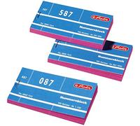 Herlitz Numéros 1-1000 numéro 1-1000 blocs 10 x 100 tickets | Plusieurs couleurs rose
