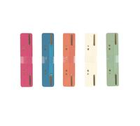 Herlitz pack de 10 relieurs à lamelle en carton, couleurs assorties