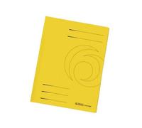 Herlitz Paquet De 10 Chemises Easyorga, A4, 3 Rabats Carton Manille, Jaune