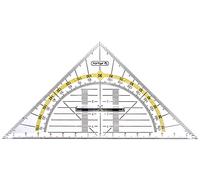 Equerre géométrique, hypoténuse: 160 mm, avec