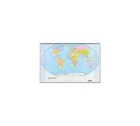 Herlitz Sous-Main Avec Carte Polit. Du Monde, 680 X 440 Mm,