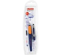 herlitz Stylo plume my.pen, plume: M, bleuclair / vert fluo Bleu G