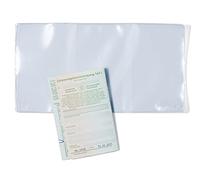 HERMA 1337 Lot de 10 pochettes transparentes pour 3 cartes d'identité, à 3 compartiments, pour protection des billets de voiture et permis de conduire européen, en plastique transparent