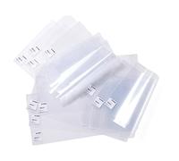 HERMA 14267 Basic Lot de 20 couvertures de livre 26,7 x 54 cm avec étiquette d'inscription et protection des bords en film polypropylène facile à nettoyer, lot de protège-livres pour livres scolaires