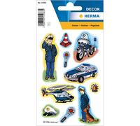 HERMA 15083 Autocollants pour enfants, police (30 autocollants, papier, mat) autocollants permanents pour filles et garçons, multicolore