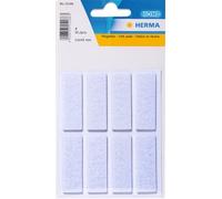 HERMA 15186 Lot de 6 Patins en Feutre Autocollants Blancs rectangulaires - 15 x 45 mm - pour Meubles, chaises, Meubles - pour sols stratifiés, parquets, sols en Bois Dur