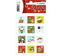 Autocollants de Noël DECOR chiffres calendrier Avent