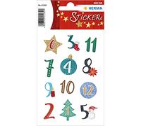 Autocollants de Noël DECOR chiffres calendrier Avent