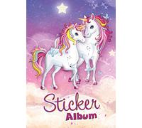 HERMA 15425 Album d'autocollants licorne DIN A5 vierges (16 pages, papier spécial couché) Autocollants pour scrapbooking à collectionner, 1 livre d'autocollants pour filles, vierge