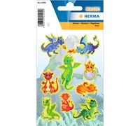 Sticker MAGIC 'Dragons', en plastique, fluo